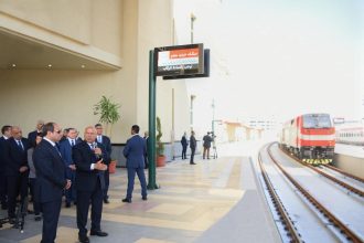 Al-Sisi inaugurates Upper Egypt Railway Station, 20 other transport projects in Giza