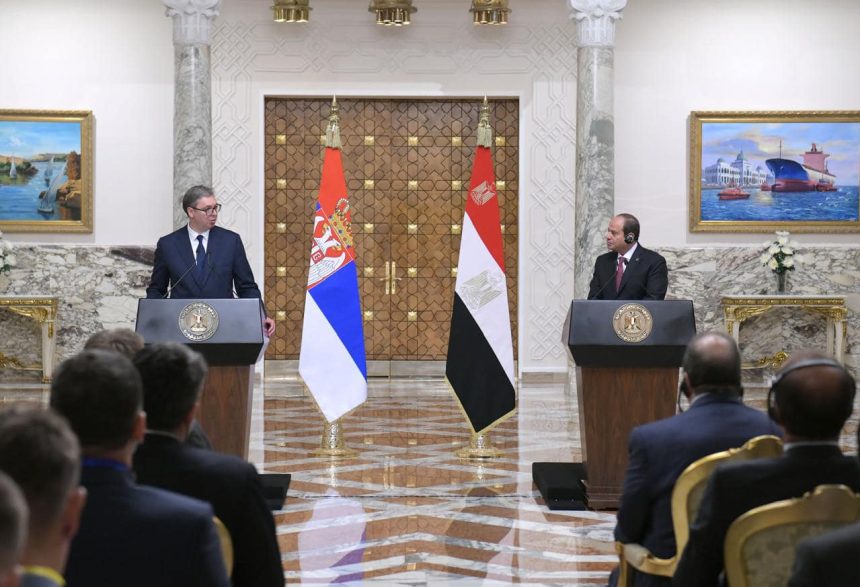 Egypt’s Al-Sisi, Serbia’s Vučić strengthen bilateral ties