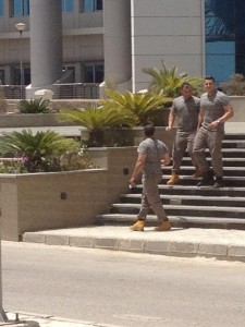 Zewail Science City security (Photo from Nile University Student Union Facebook page)